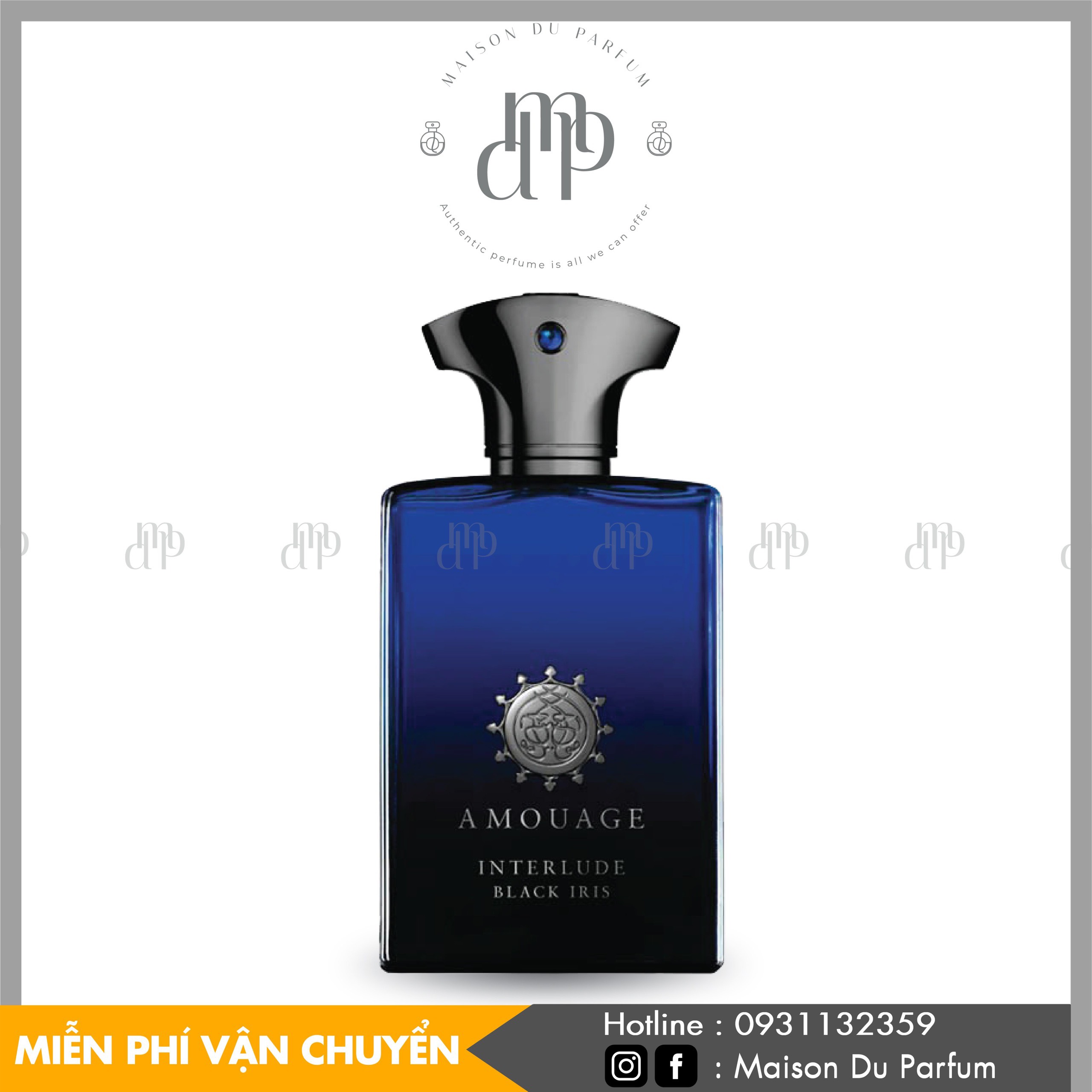 ⚜️Travel Size] Nước hoa nam Amouage Interlude Black Iris - Chính hãng - Maison Du Parfum