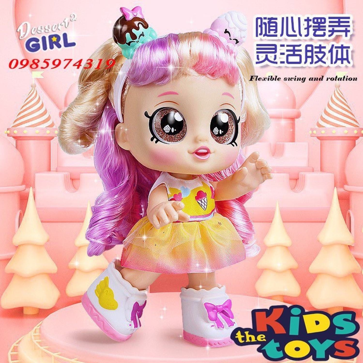 Búp bê Kindi Donatina biết hát tặng kèm cây kem làm quà tặng dành cho trẻ em