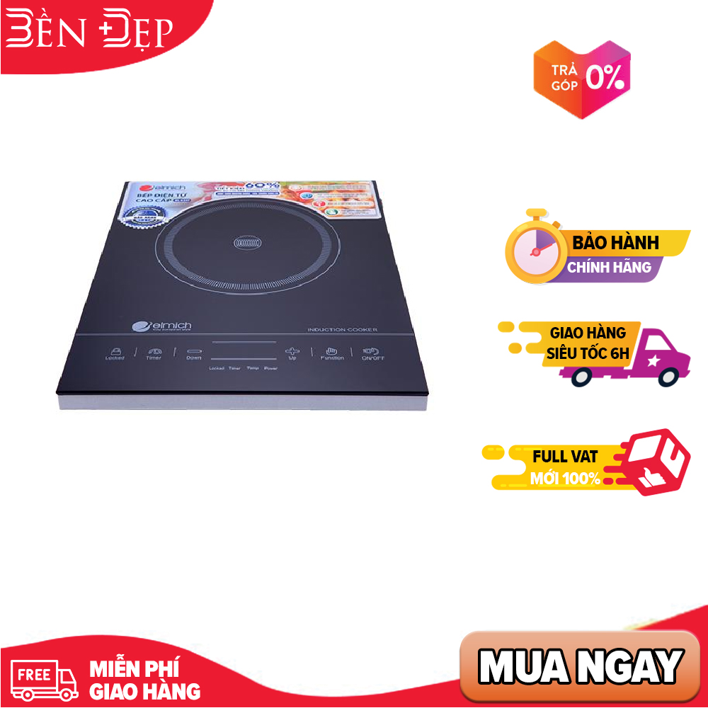 [nhập elmay21 giảm 10% tối đa 200k đơn từ 99k]bếp điện từ elmich el6347 (giá áp dụng giao tại hn, hcm& các tỉnh liên hệ shop)