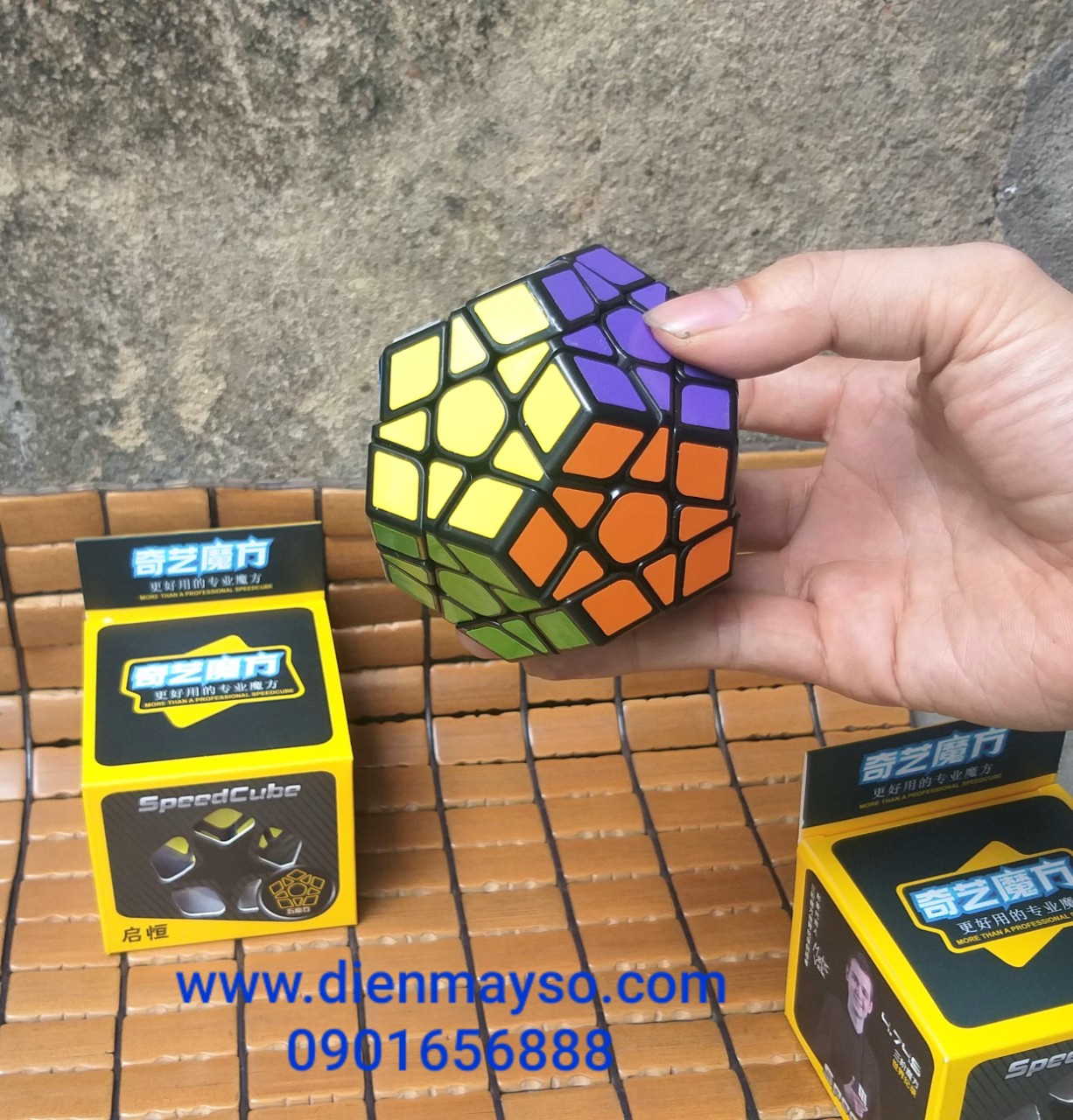 Rubik biến thể 12 mặt megaminx qiyi peed cube giá rẻ khối lập phương đồ chơi rubik megaminx biến thể 12 mặt xoay trơn