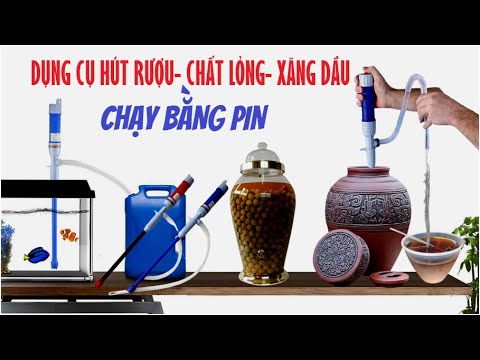DỤNG CỤ HÚT XĂNG DẦU, CHẤT LỎNG -Bơm hút rượu, Máy bơm nước hồ cá mini, Máy hút nước tự động mini, hút tự động nước, xăng dầu, chất lỏng, hóa chất đủ loại - loại mini chạy pin tự động chỉ 1 nút bấm