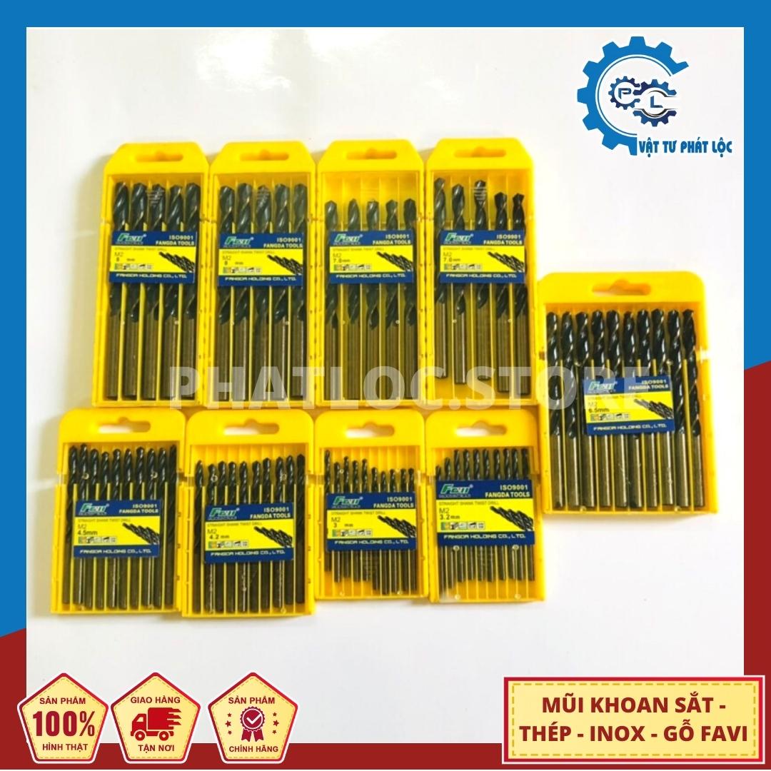 Mũi khoan sắt - thép - inox - gỗ favi size 3 li đến 8li