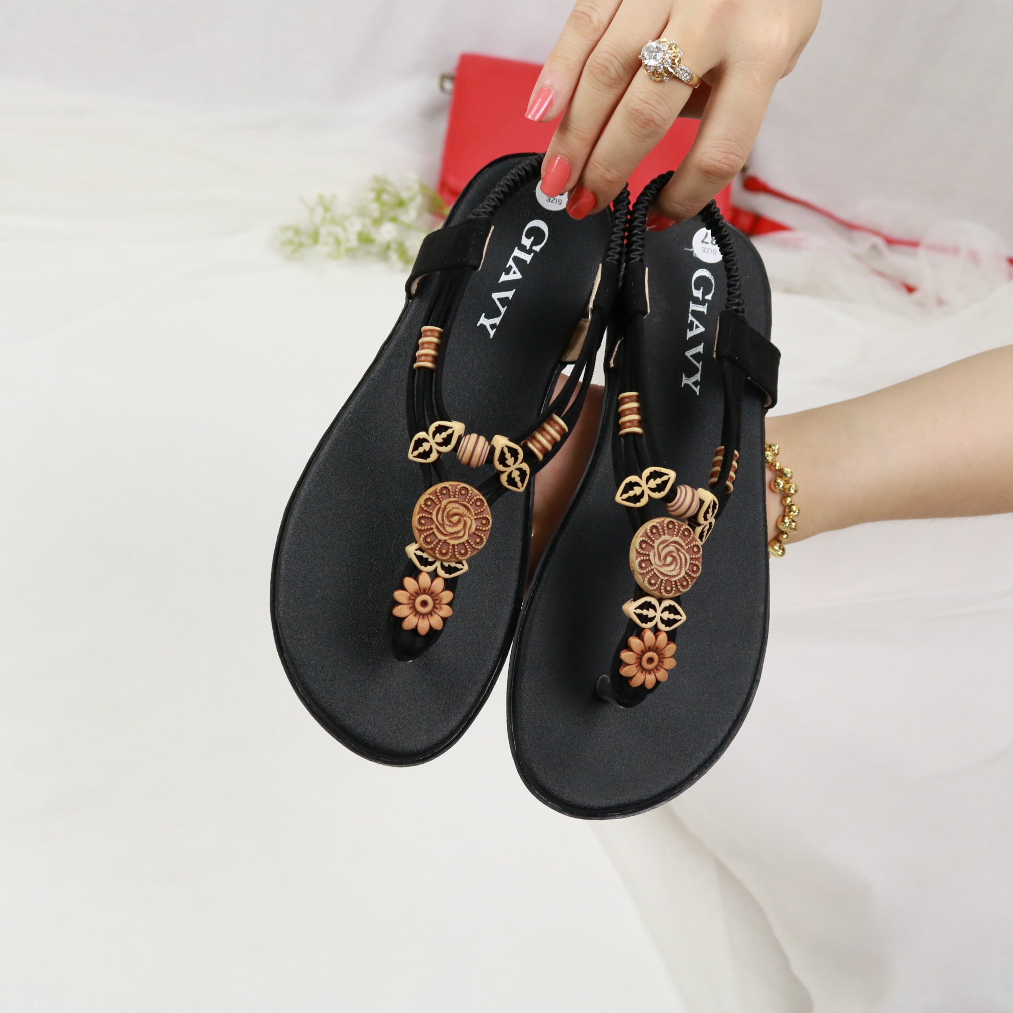 Sandal nữ quai kep giavy