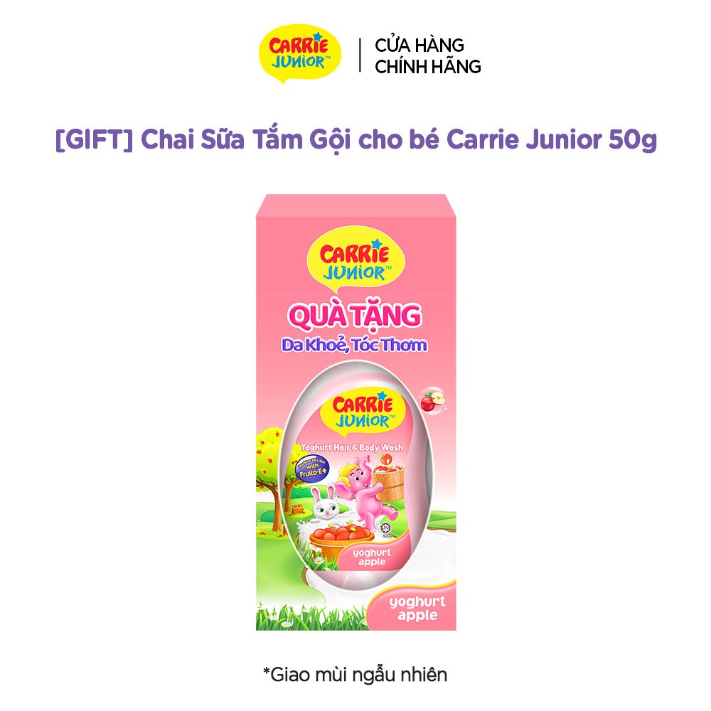 Chai Sữa Tắm Gội cho bé Carrie Junior 50g
