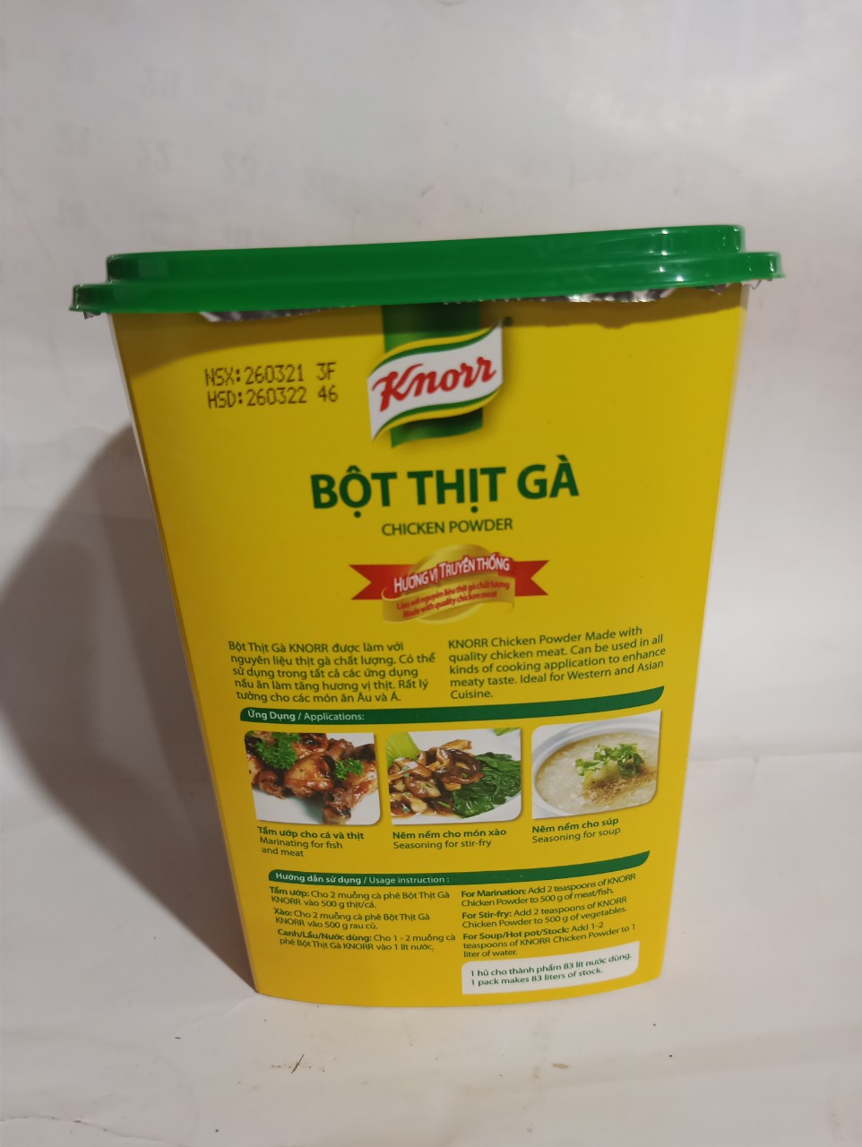 Bột Nêm Gà /Bột Thịt Gà Knorr hộp 1kg