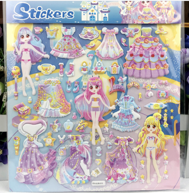 Sticker công chúa bé gái (1 bảng)