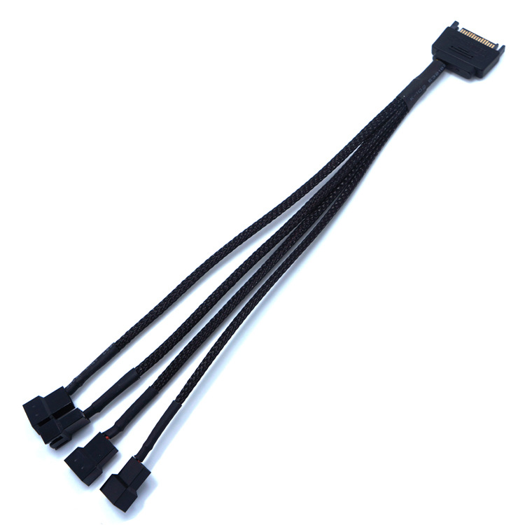 Dây chuyển nguồn fan bọc lưới cao cấp ra 4 Fan