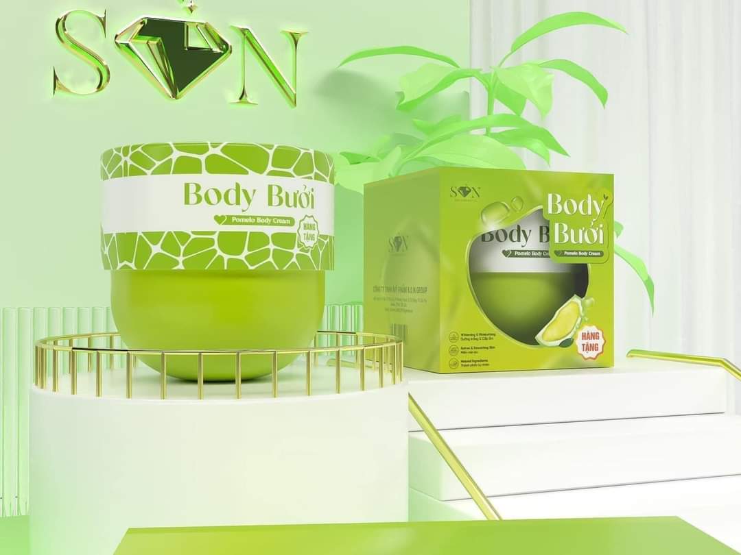 Kem body bưởi son group tặng kèm body cốt bưởi 200gr, kem body bưởi chính