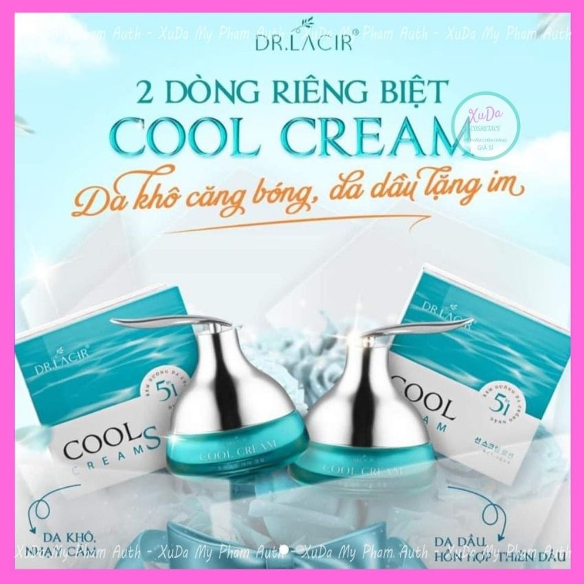 Kem dưỡng ban ngày cool cream DR.LACIR 35g giúp nuôi dưỡng trắng da,giữ ẩm,giúp da mịn màng