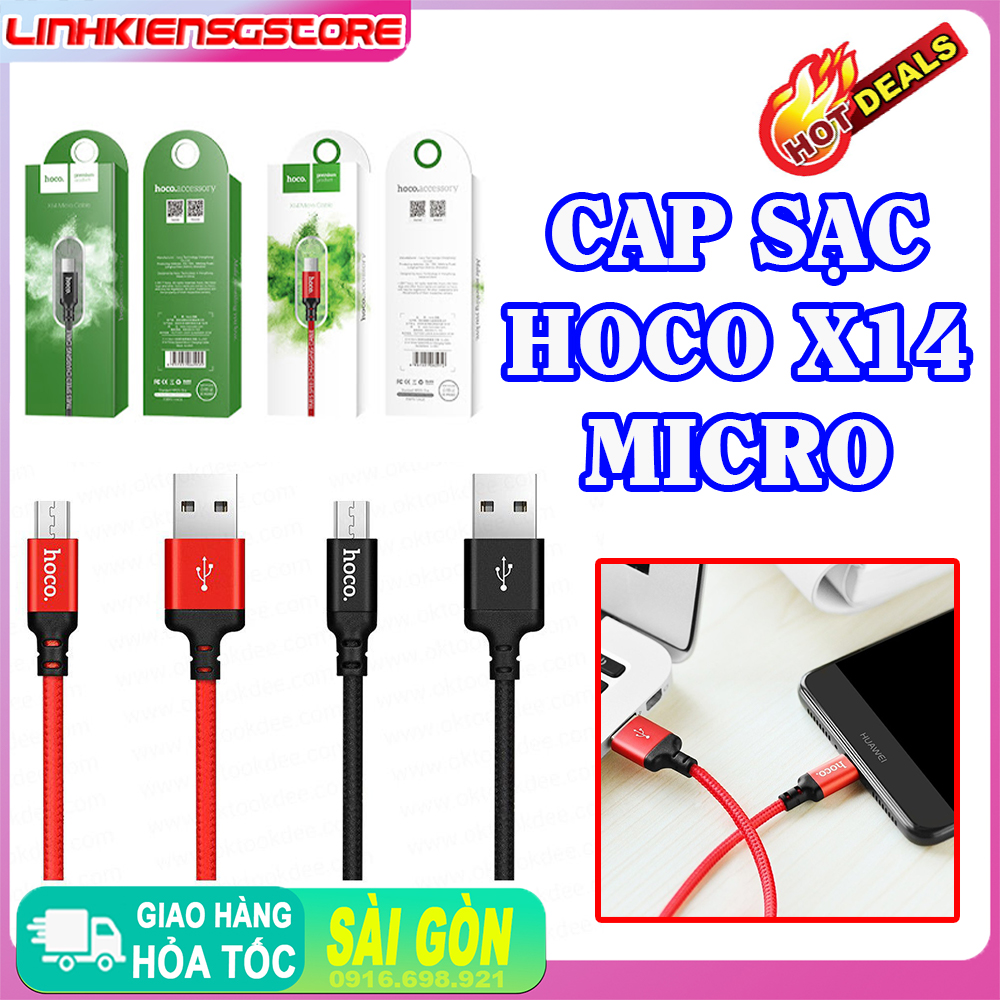 Cáp hoco x14 1m dây dù siêu bền đầu micro
