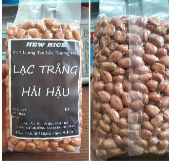 Đậu phộng, lạc trắng Hải Hậu Nam Định (Hút Chân Không)