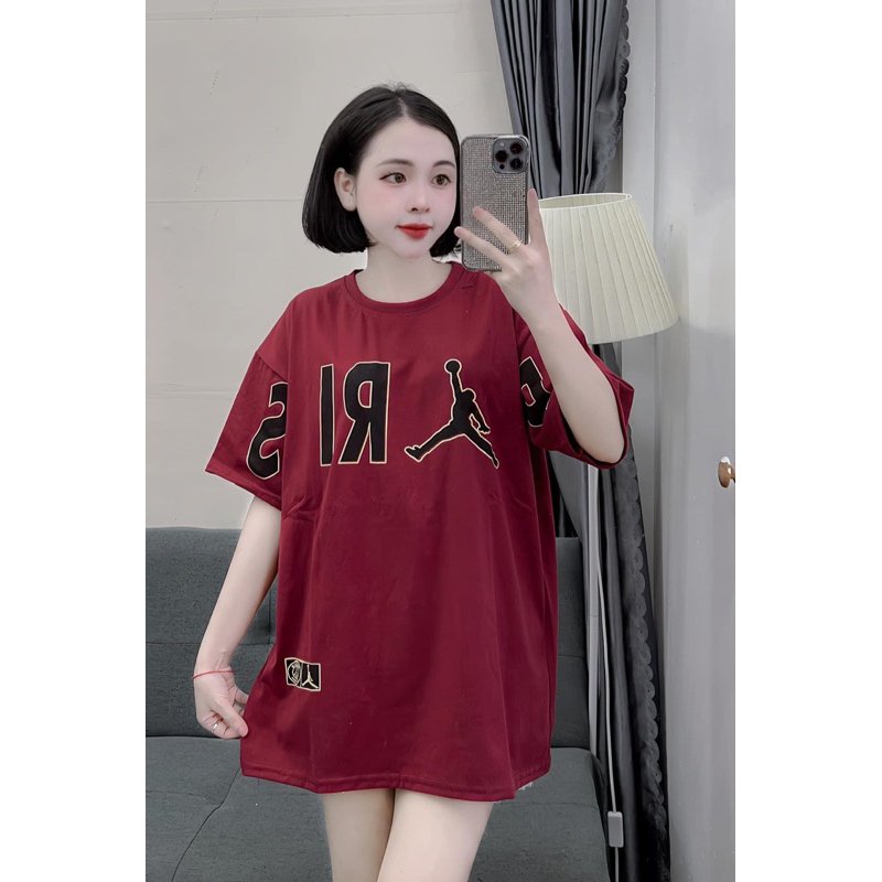 Áo phông Cotton Su chữ Paris Fom rộng tay lỡ unisex