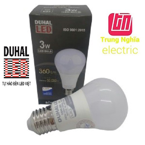 Bóng đèn led bulb duhal 3w - 5w - 7w - 9w | bảo hành 12 tháng