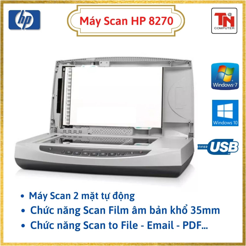 Hp 8270 - chuyên scan hình ảnh thành file - scan 2 mặt tự động - hàng nhập từ nhật