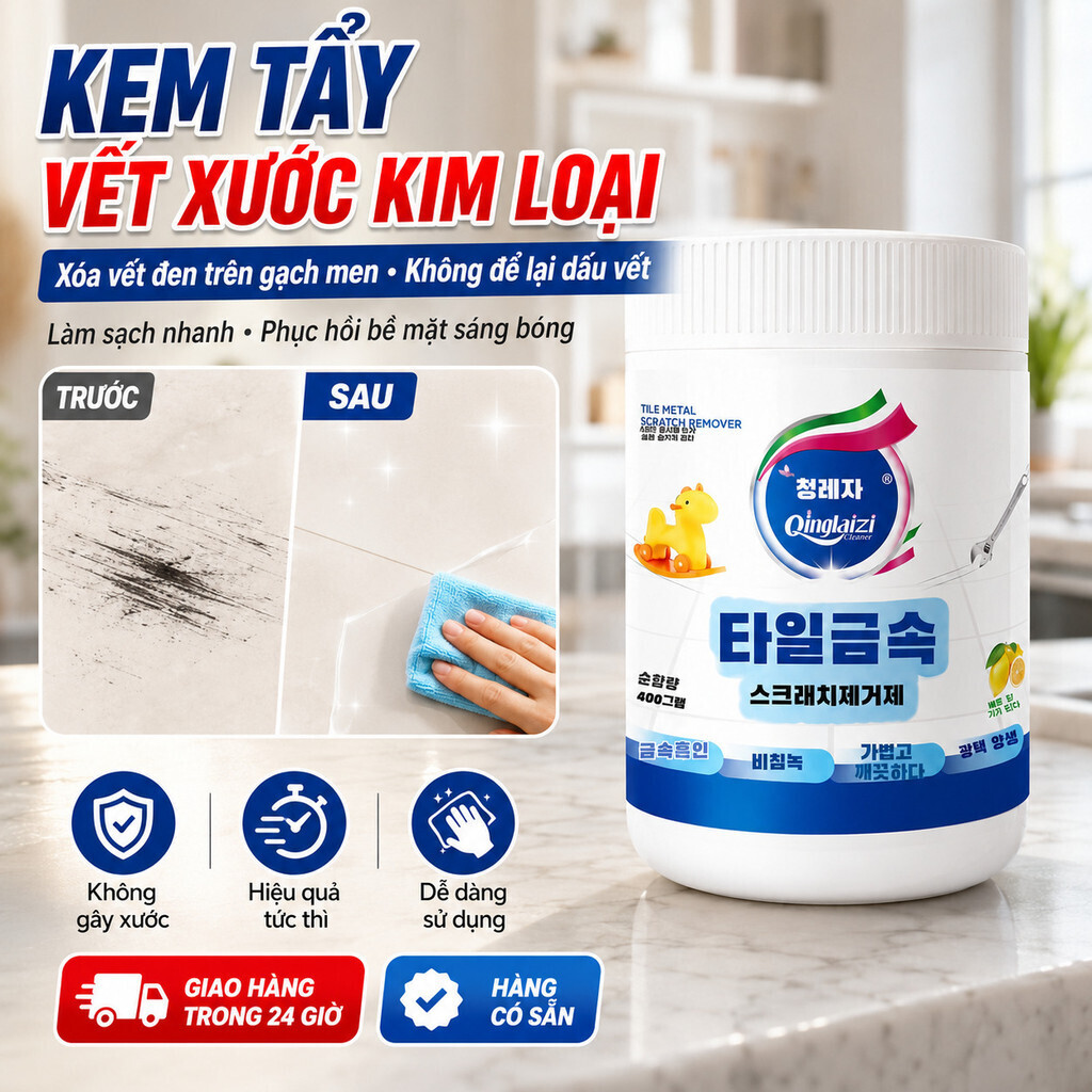 Dung Dịch Tẩy Vết Xước Kim Loại/Gạch Men Kem Tẩy Vết Xước/Dung Dịch Làm Sạch Vết Xước Hiệu Quả/Chất Tẩy Vết Xước Cho Kim Loại Và Gạch Men/Dụng Cụ Vệ Sinh Sàn Nhà