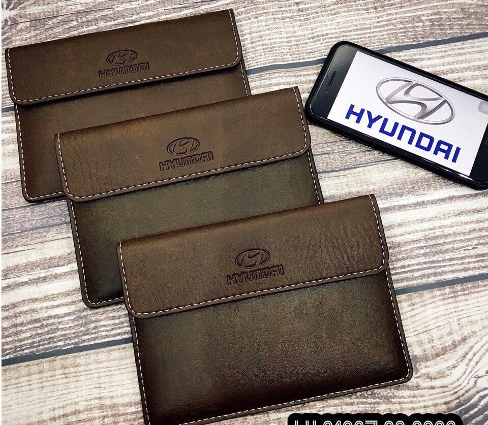 Ví da mềm đựng ĐĂNG KIỂM dập nổi logo thương hiệu xe hơi ô tô cao cấp HÌNH THẬT