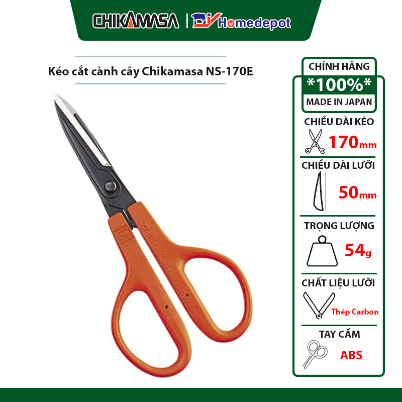 Kéo cắt cành cây Chikamasa NS-170E