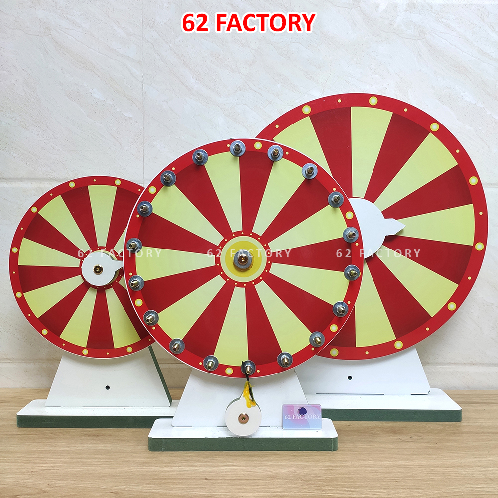 Vòng quay lucky wheel trúng thưởng 18 ô họa tiết đa sắc làm sự kiện xổ số chương trình sale khuyến mãi