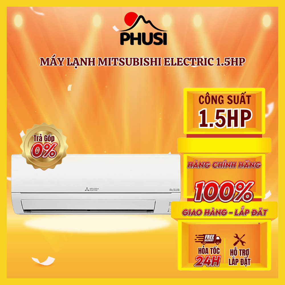 ✅trả góp 0% - bảo hành 2 năm - máy lạnh mitsubishi electric 1.5hp ms/mu-hm35va