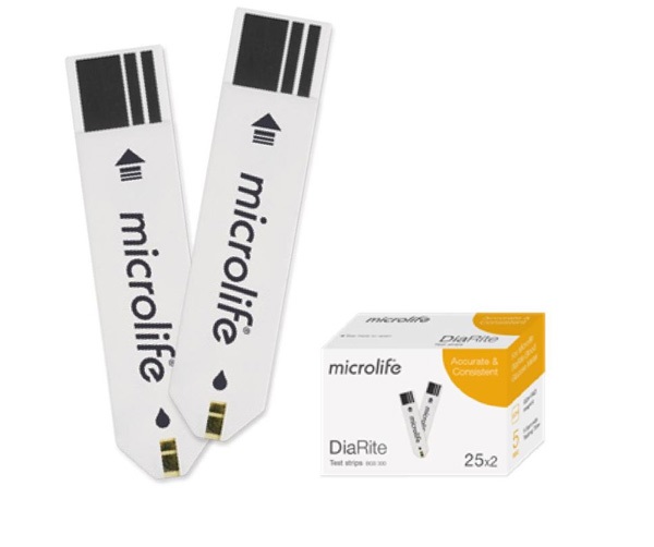 Que thử  đường huyết Microlife DiaRite BGM TEST (Lọ 25 hoặc 50 que)