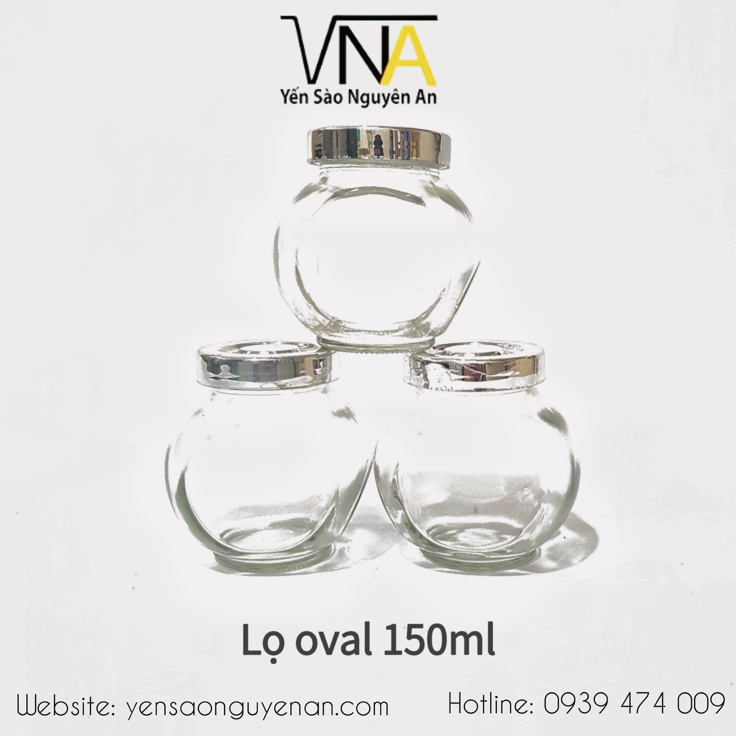 Combo 10 lọ thủy tinh dung tích 150ml