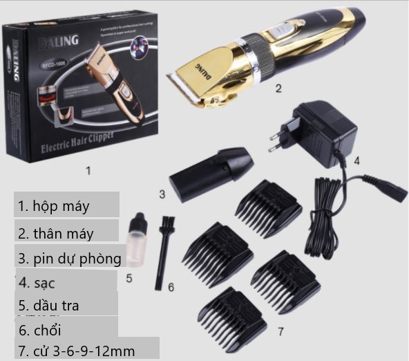 Tông đơ cắt tóc Daling Dl-1006