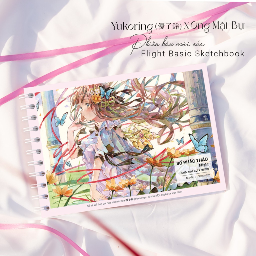 Sổ Vẽ Không Kị Tẩy - Sổ Phác Thảo Flight A4/A5 - Sketchbook Không Kèm Tài Liệu Vẽ - Ong Mặt Bự