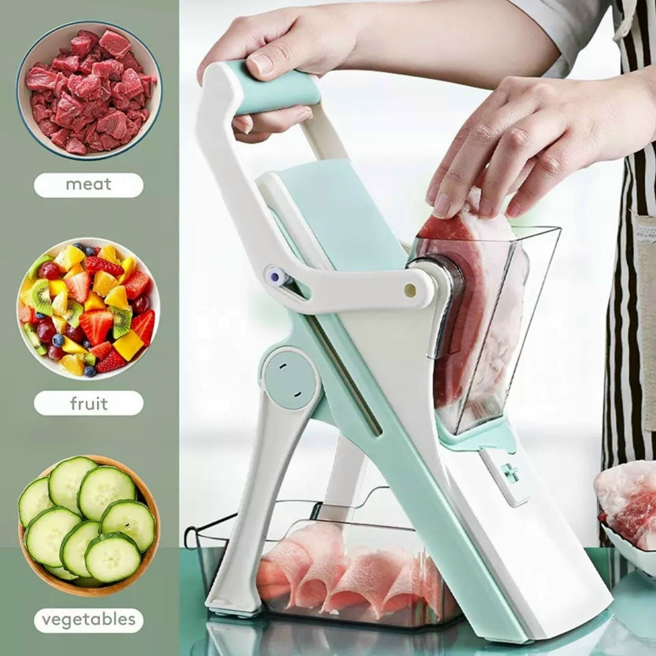Dụng cụ bào rau củ quả thái thít nạo rau củ quả cao cấp 5 chức năng thông minh mẫu mới cho năm 2022