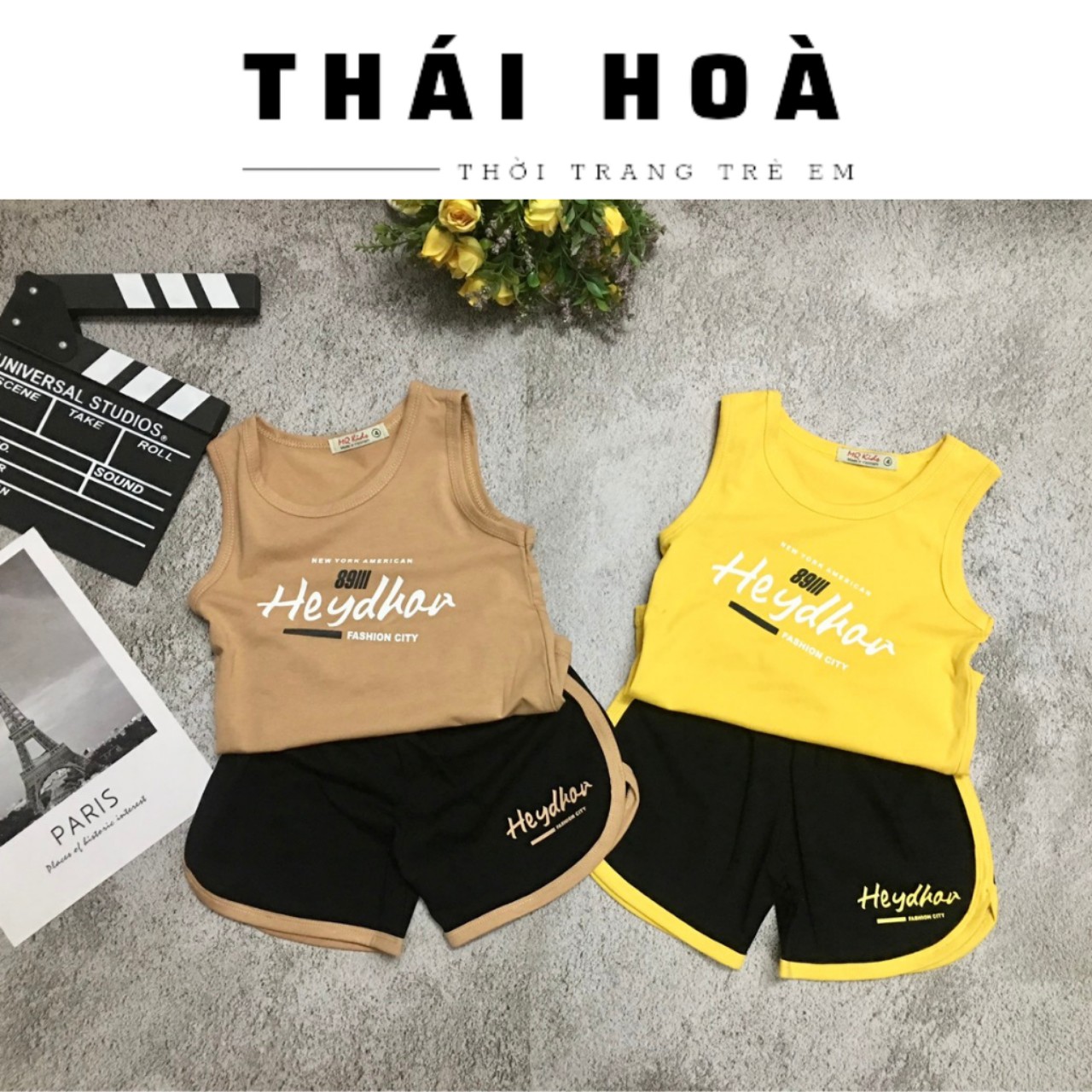 Bộ ba lỗ cho bé trai 7-20kg