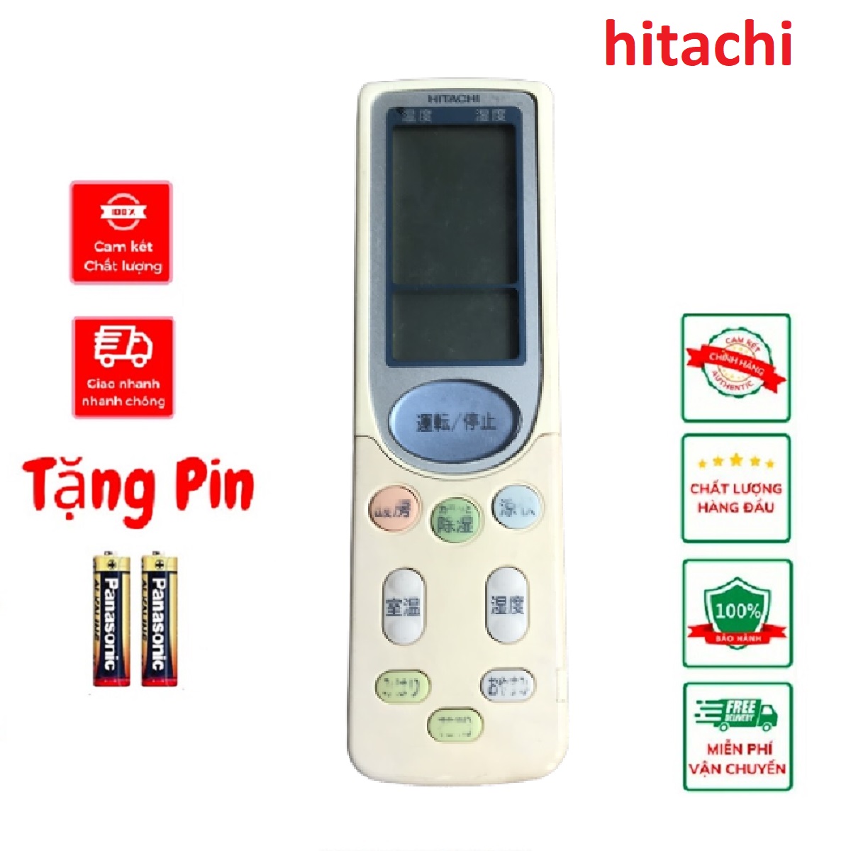 Điều khiển điều hòa hitachi nội địa có nắp gấp, Remote máy lạnh hitachi hàng zin theo máy, BH 3 tháng