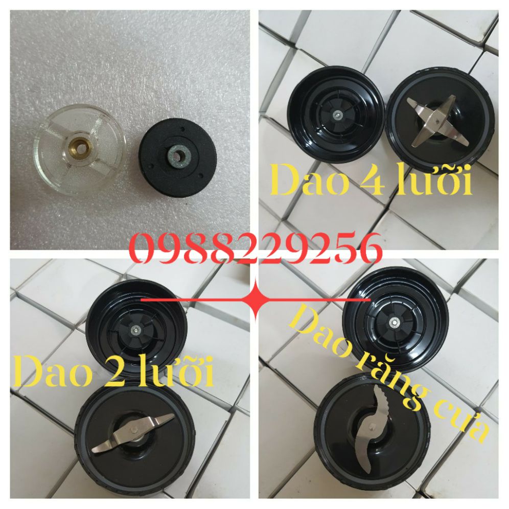 Phụ kiện máy xay magic, okusanno, sun house: Dao xay 4 lưỡi, 2 lưỡi, dao răng cưa