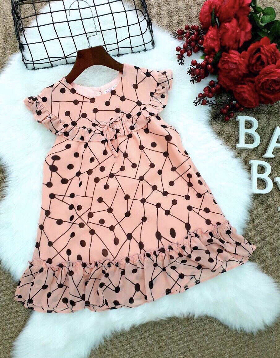 Váy bé gái Đầm bé gái Đầm công chúa dự tiệc cho bé gái voan bèo ngực đuôi cá DBG017 từ 1 2 3 4 5 6 7 8 9 10 11 tuổi nặng 10 15 20 25 30 35 kg