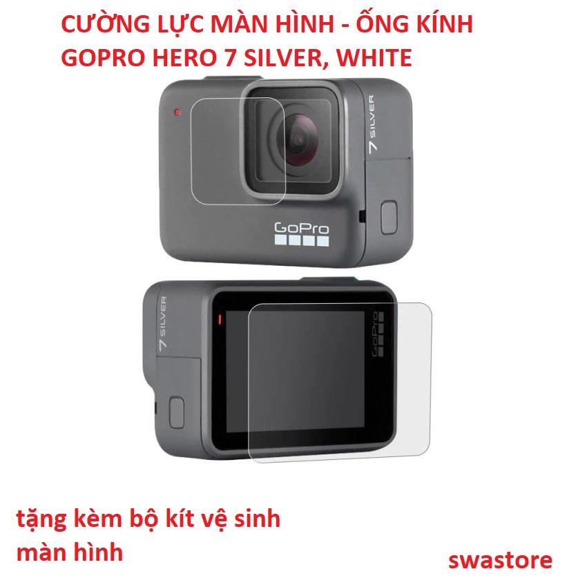 [Tặng bộ kit vệ sinh màn hình] Combo cường lực màn hình và ống kính GOPRO Hero 6 Hero 7 Hero 8 - bộ 2 miếng - SWASTORE