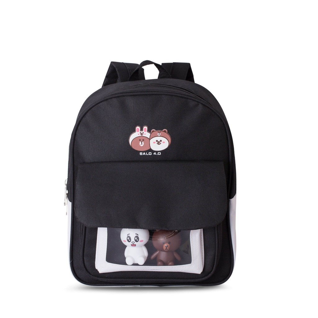 Balo mini nữ đi học, đi chơi đáng yêu hình gấu Balo4.0