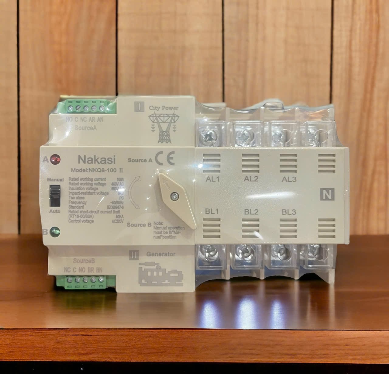 Chuyển nguồn tự động ATS 4P 100A - chuyển nguồn 3 pha không mất điện