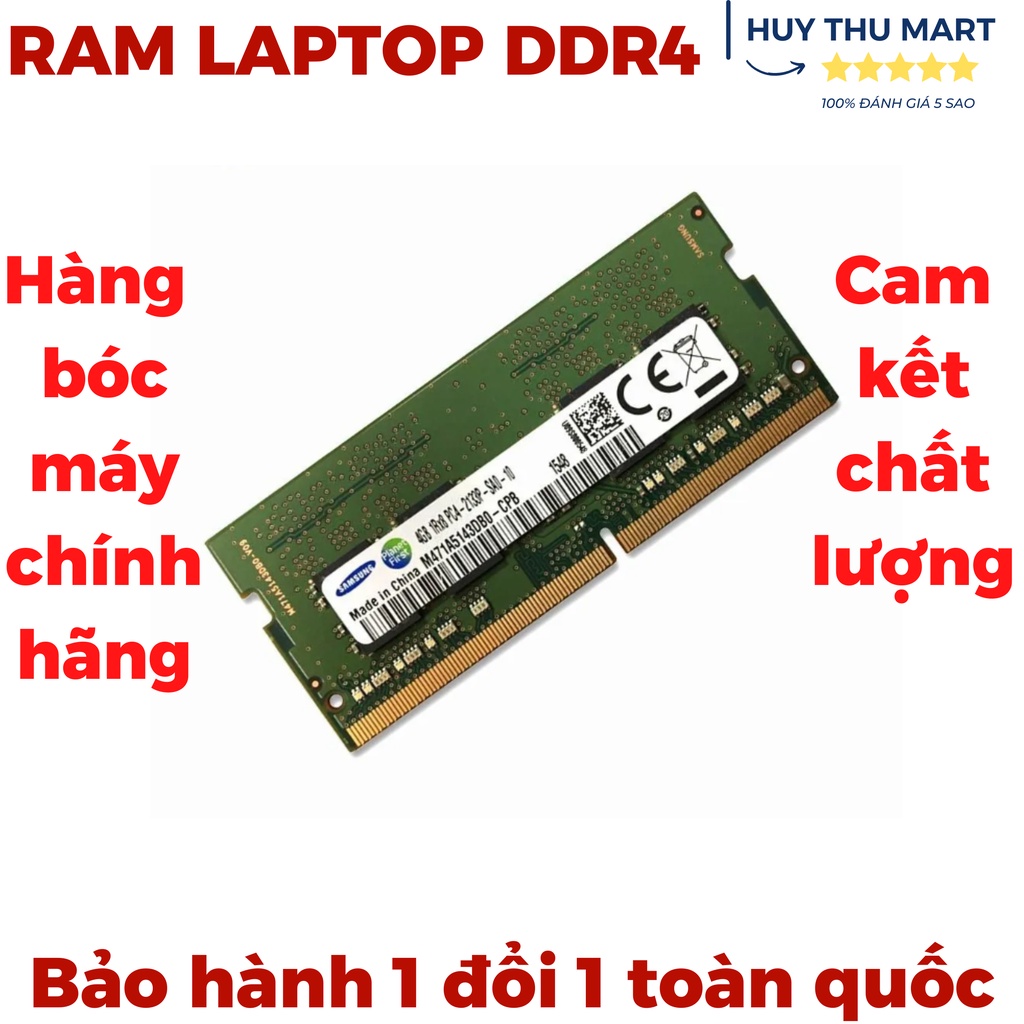 Ram laptop hàng bóc máy chính hãng ddr4 4g 8g 2133 2400 2666