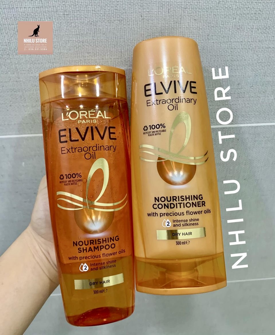 Gội xả Siêu Mềm Mượt L’Oreal Paris Elvive Extraordinary Oil