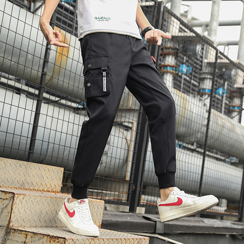 Quần Jogger Túi Hộp Thun Nam Co Giãn Phối Dây Chữ Phong Cách Thời Trang Hàn Quốc Cá Tính SMARTLY GIRL JOGGER NAM 9000019C11