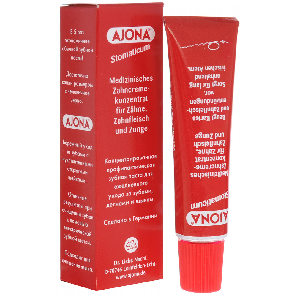 Kem đánh răng y tê Đức Ajona chống hôi miệng, mảng bám 25ml