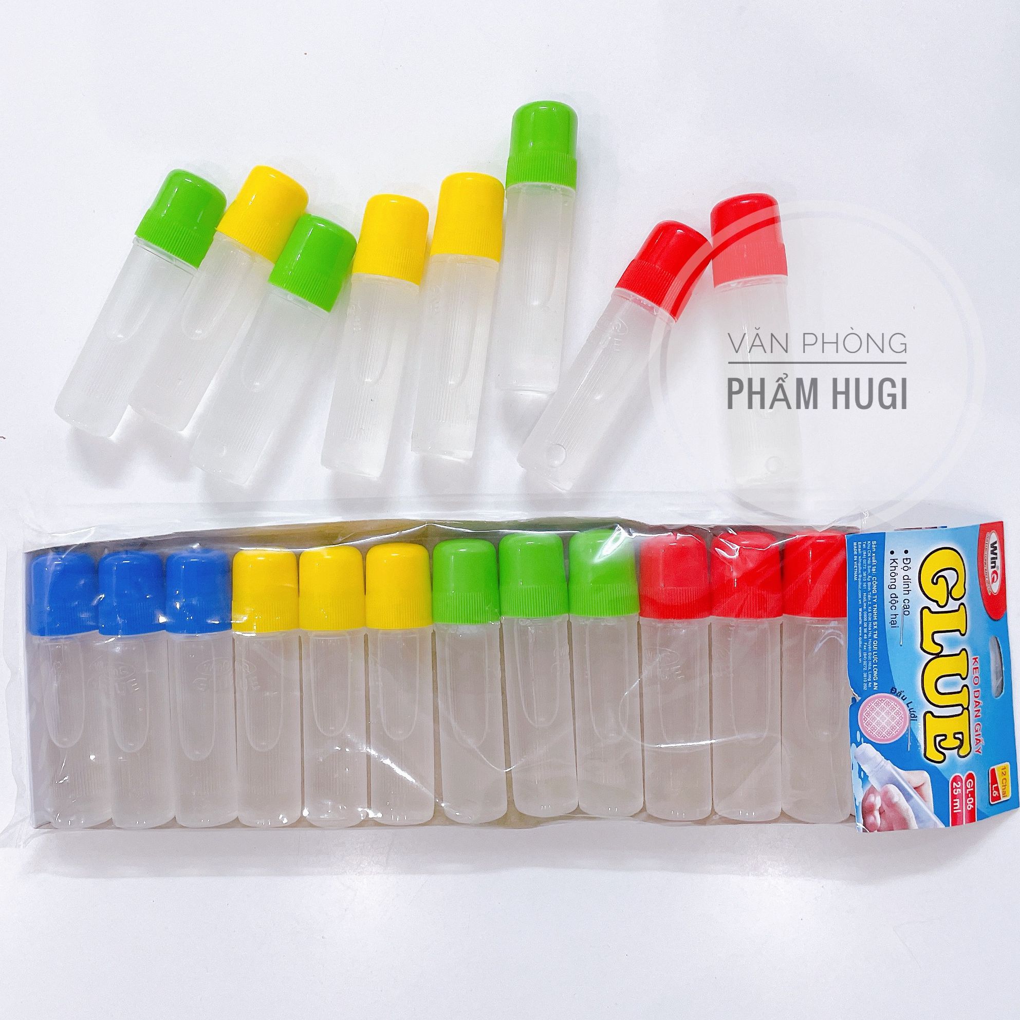Combo 2 chai hồ nước dán giấy đầu lưới winq gl-06 dung tích 25ml