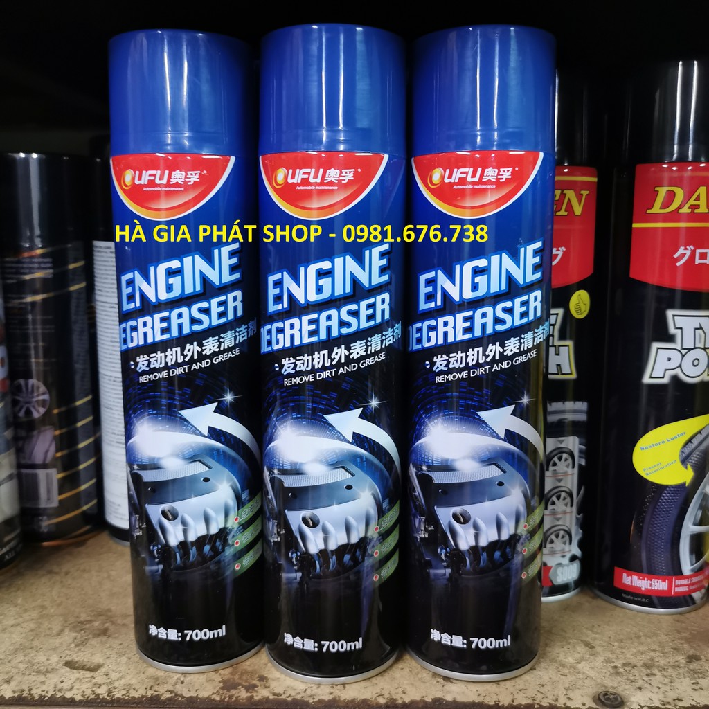 Chai xịt vệ sinh động cơ ufu engine degreaser 700ml