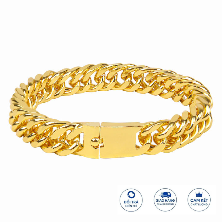 Lắc Tay Titan Vàng Cá Tính Mạnh Mẽ LACTAYVANG999