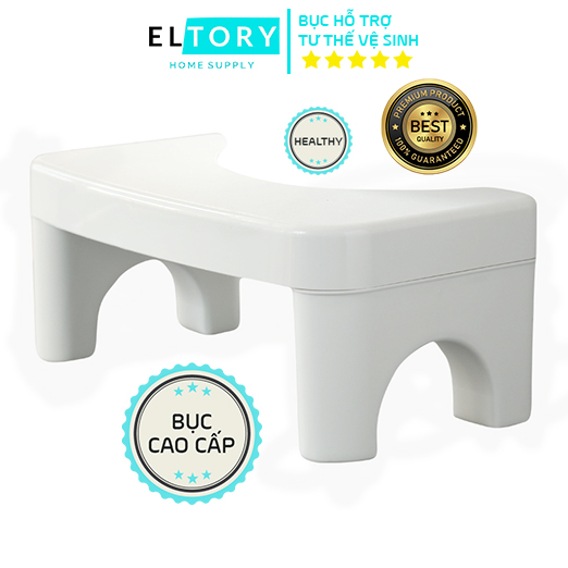 Bục kê chân toilet Eltory (Cao Cấp) - hỗ trợ tư thế vệ sinh, thiết kế tinh giản, giúp phòng chống táo bón, trĩ TS002
