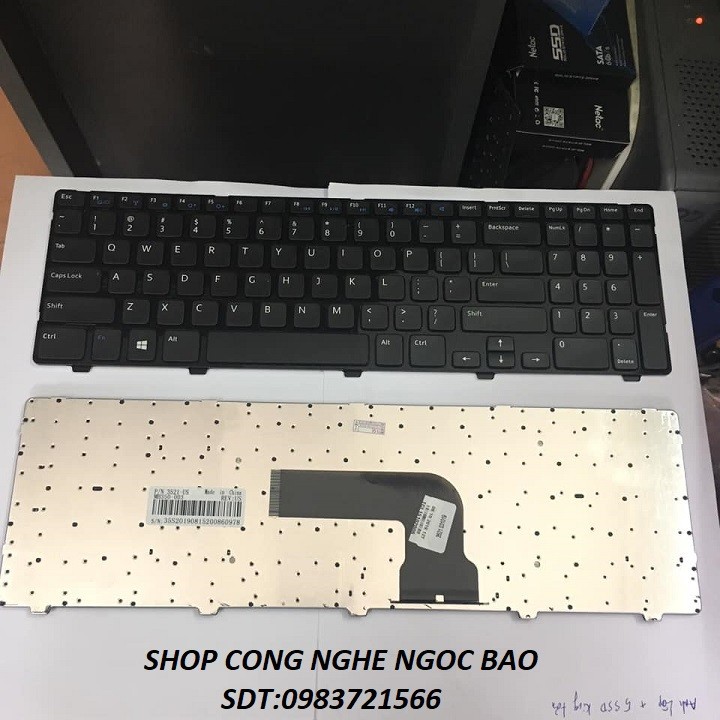Bàn phím laptop dell inspiron 15 3521 3537 15r 5521 5537