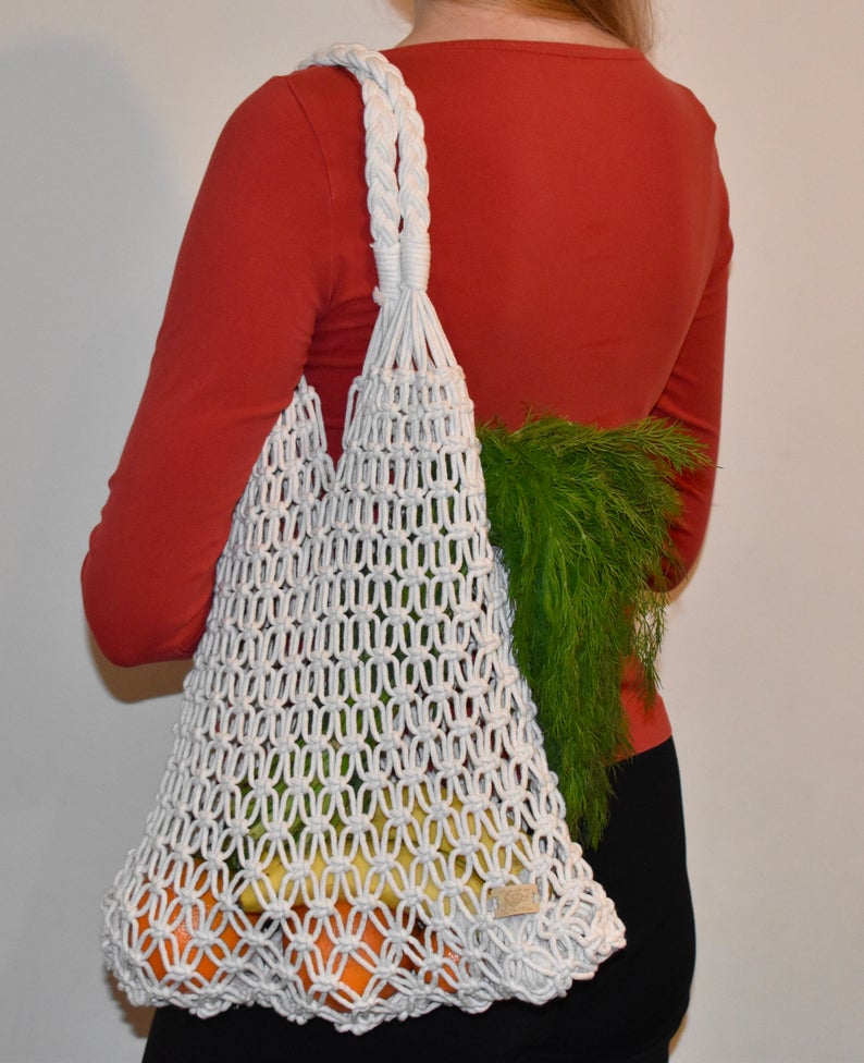 Túi Đeo Vai Đi Biển Macrame Đan Tay Thủ Công Xinh Xắn, Nhiều Màu Sắc Và Kiểu Dáng Trẻ Trung Năng Động/ Món Quà Ý Nghĩa Cho Phái Nữ