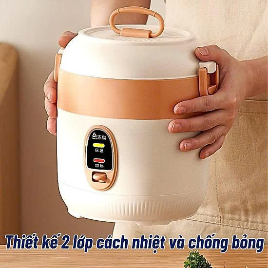 NỒI CƠM ĐIỆN MINI CHIGO 1.2L NẤU CƠM SIÊU TỐC - NỒI NẤU ĐA NĂNG TIẾT KIỆM ĐIỆN CHỐNG DÍNH NẤU CƠM NẤU CHÁO NẤU MÌ NẤU LẨU CHIÊN XÀO - DỄ DÀNG VỆ SINH