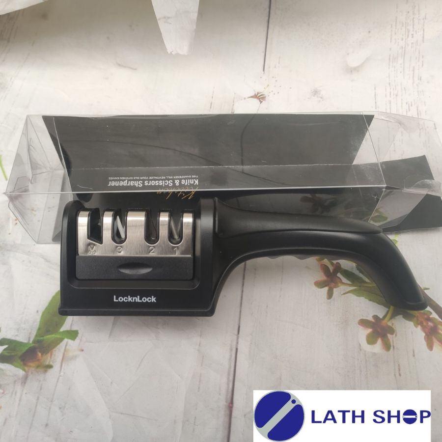 Dụng cụ mài dao kéo lock&lock 4 lớp ckk114 - màu đen