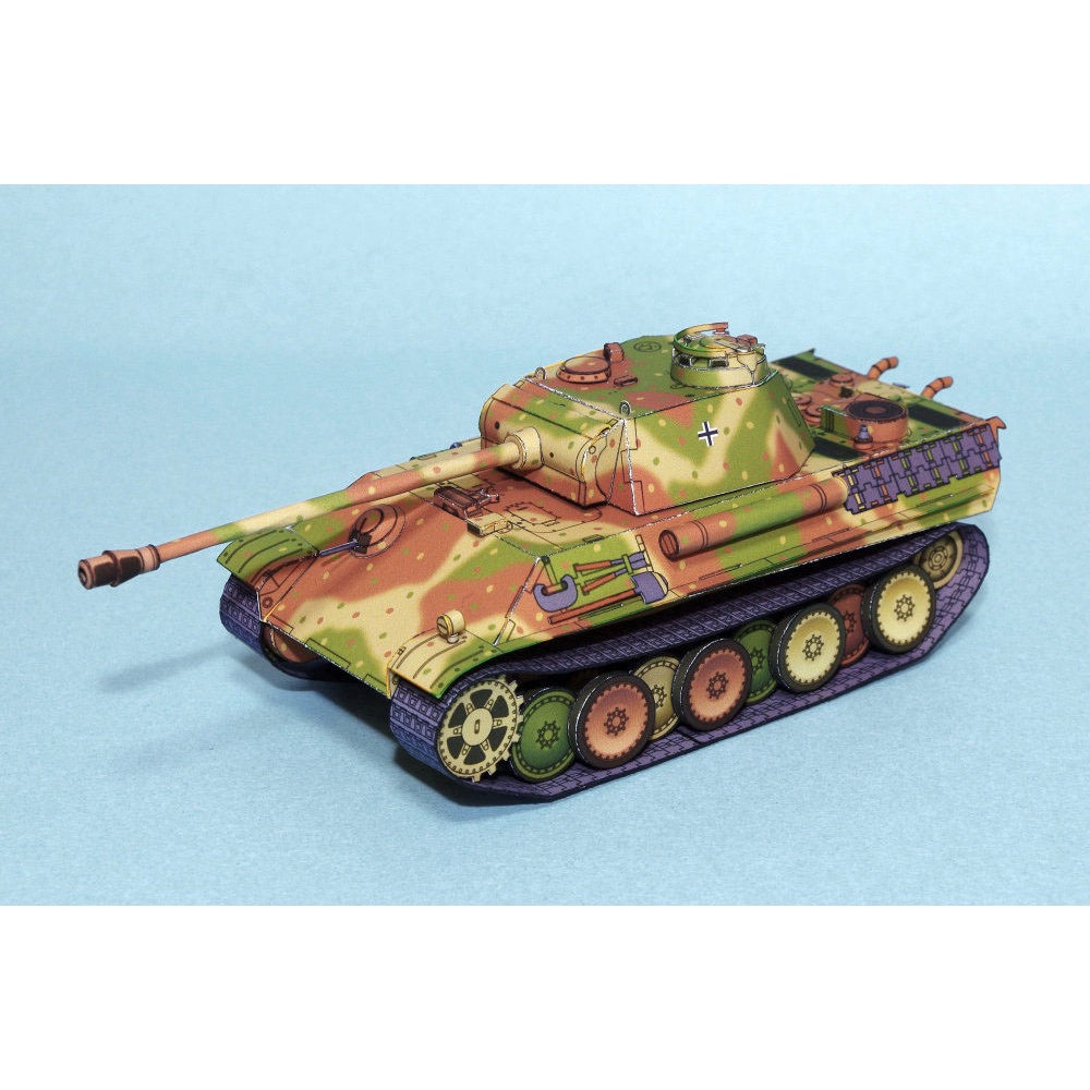 Mô hình giấy 3D  xe tank Panther Ausf. G tỉ lệ 1/72