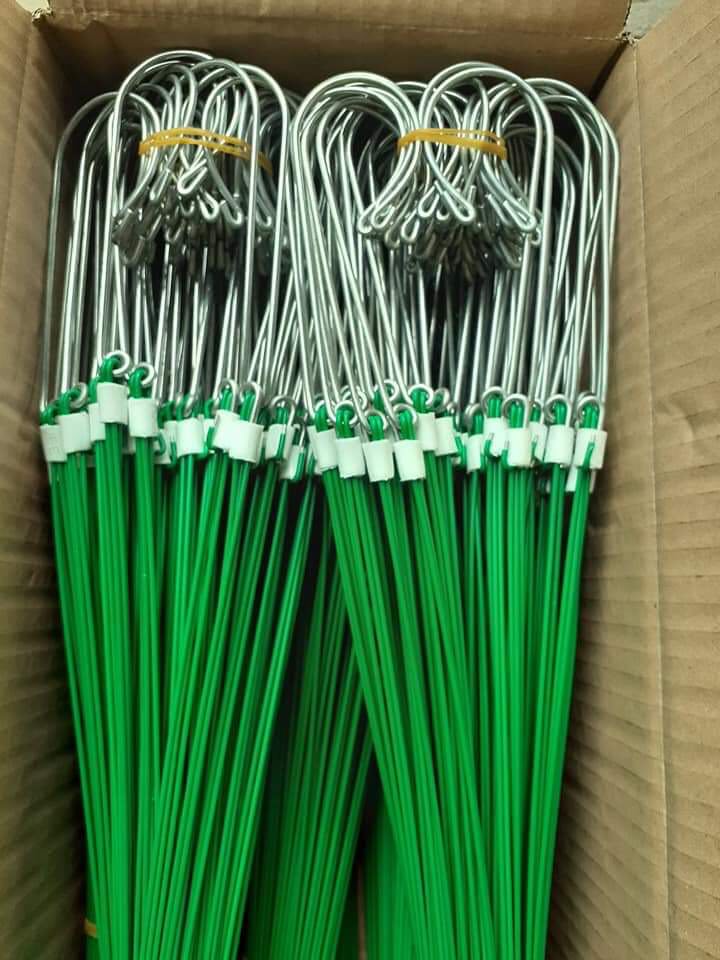 10 Móc kẽm 80cm treo chậu lan bọc nhựa đẹp