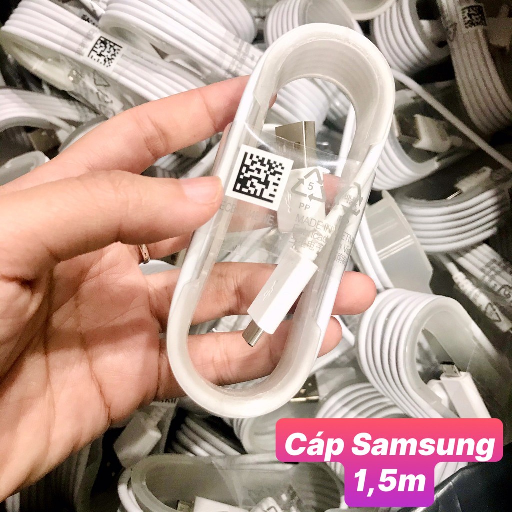 Cáp sạc Samsung dài 1,5m hỗ trợ sạc nhanh BH 6 tháng